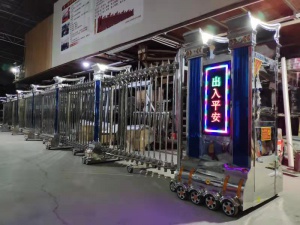 不銹鋼電動伸縮門